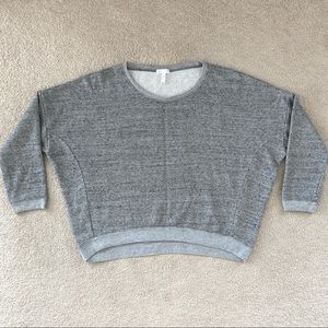 Leith boxy gray oversized sweatshirt